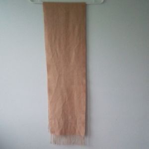 Cashmere scarf tan